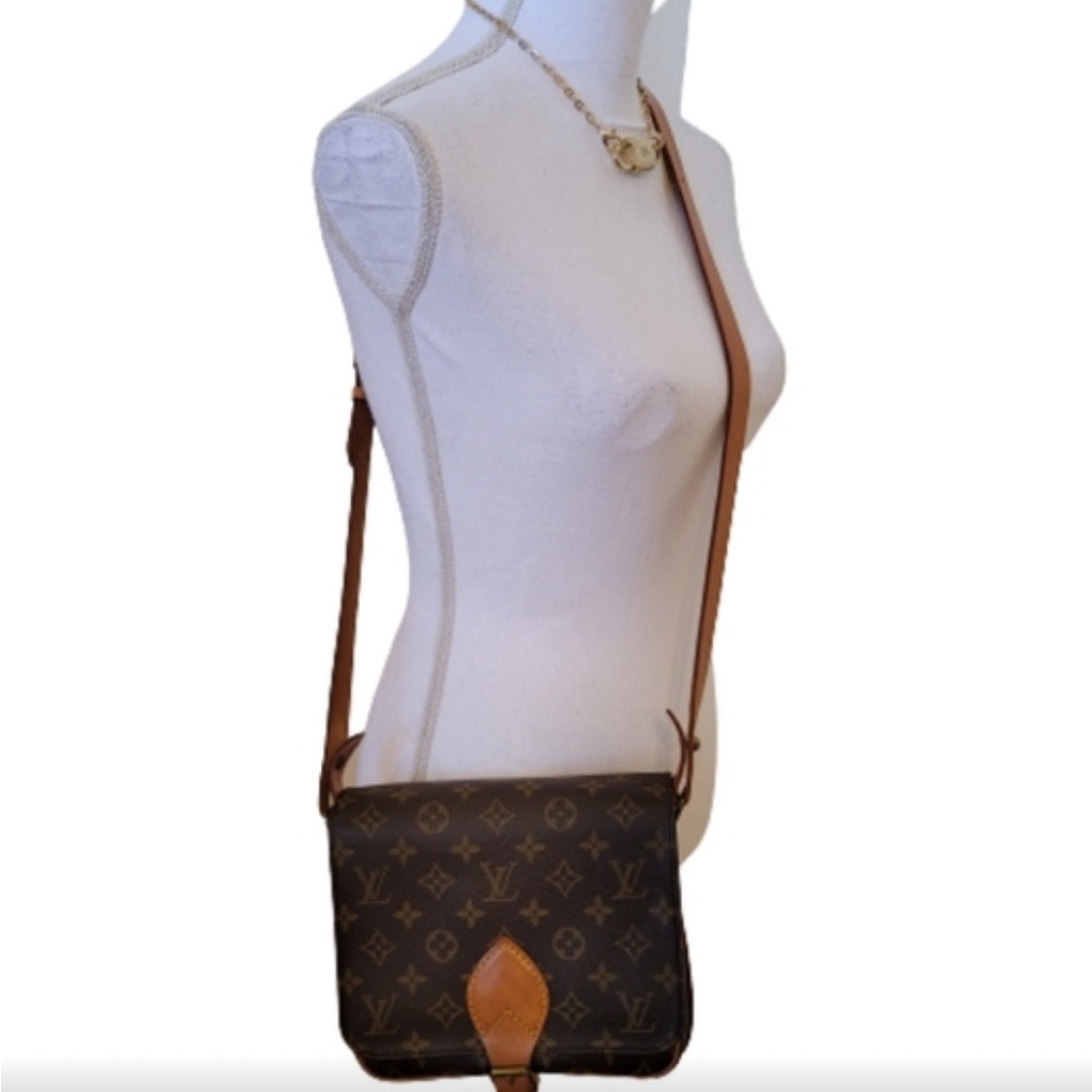 Louis Vuitton Vintage Cartouchiere MM Monogram Crossbody Bag - Picture 5 of 15